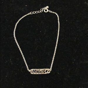 Silver tone bracelet “Dream”